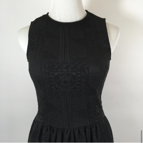 Zara Quilted Sleeveless Dress Black SZ M - Picture 5 of 6